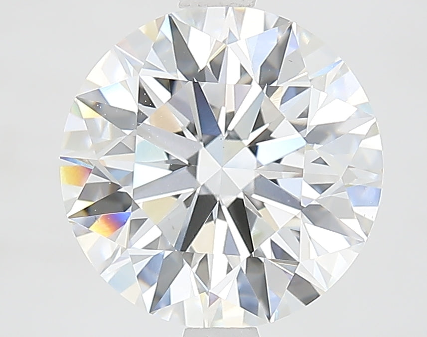 3.42 Carat Round Lab Diamond with  Cut Diamond in 14KT  view 1
