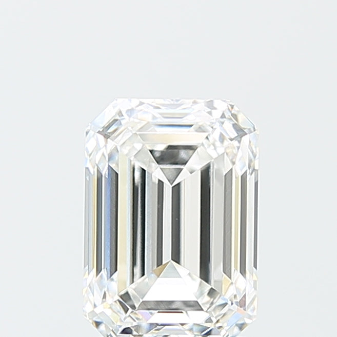 2.14 Carat Emerald Lab Diamond with  Cut Diamond in 14KT  view 1
