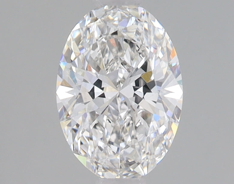 1.07 Carat Oval Lab Diamond with  Cut Diamond in 14KT  view 1
