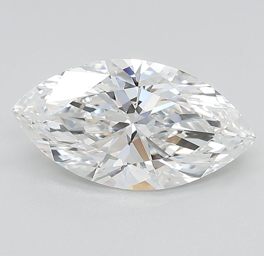 2.0 Carat Marquise Lab Diamond with  Cut Diamond in 14KT  view 1
