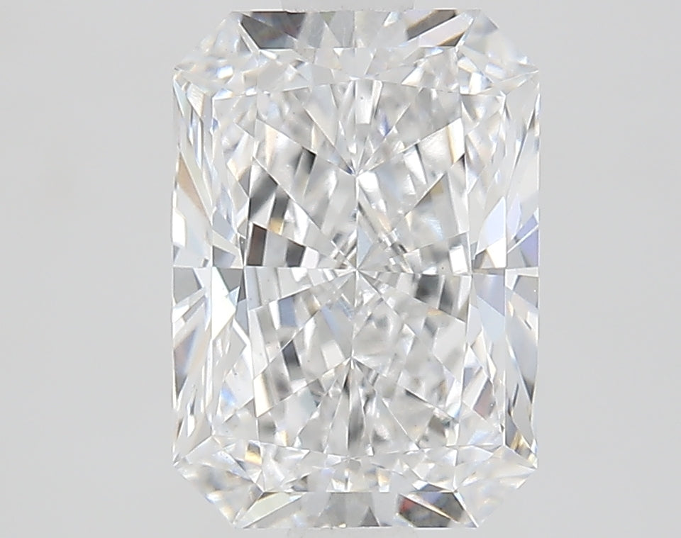 1.9 Carat Radiant Lab Diamond with  Cut Diamond in 14KT  view 1
