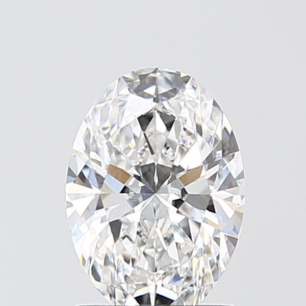 1.58 Carat Oval Lab Diamond with  Cut Diamond in 14KT  view 1
