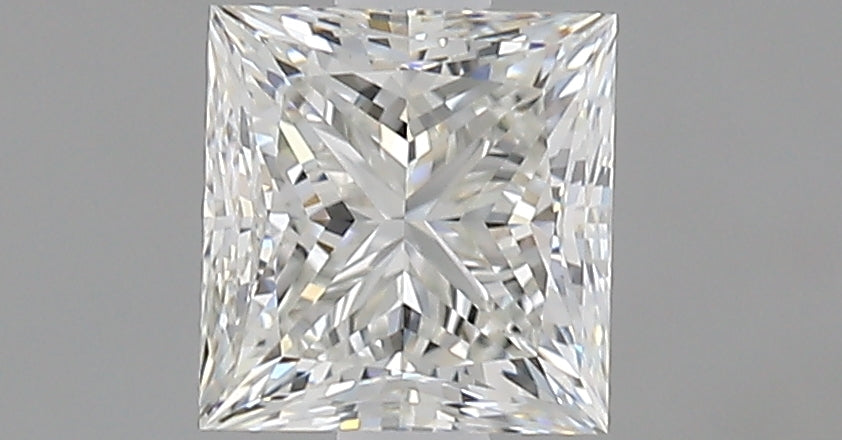 1.01 Carat Princess Natural Diamond with  Cut Diamond in 14KT  view 1
