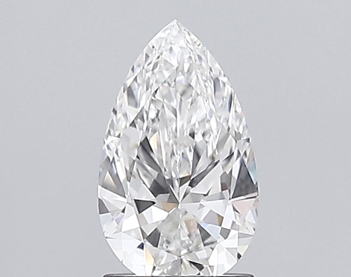 1.5 Carat Pear Lab Diamond with  Cut Diamond in 14KT  view 1
