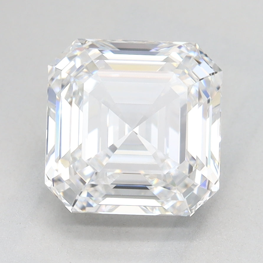 2.04 Carat Asscher Lab Diamond with  Cut Diamond in 14KT  view 1
