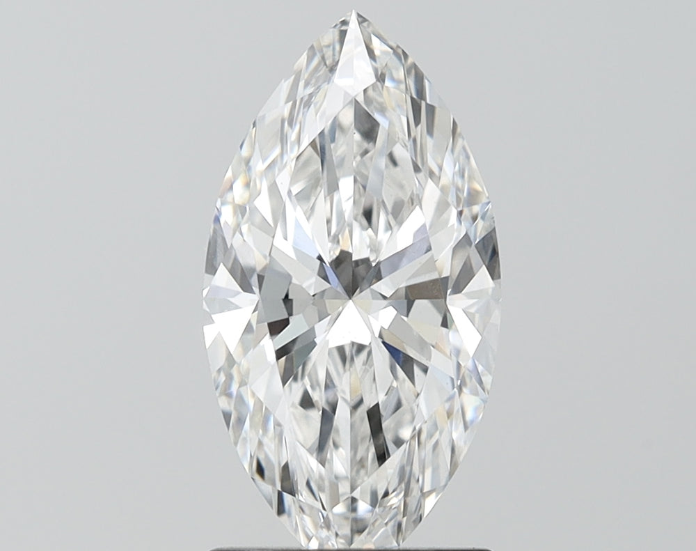 2.05 Carat Marquise Lab Diamond with  Cut Diamond in 14KT  view 1

