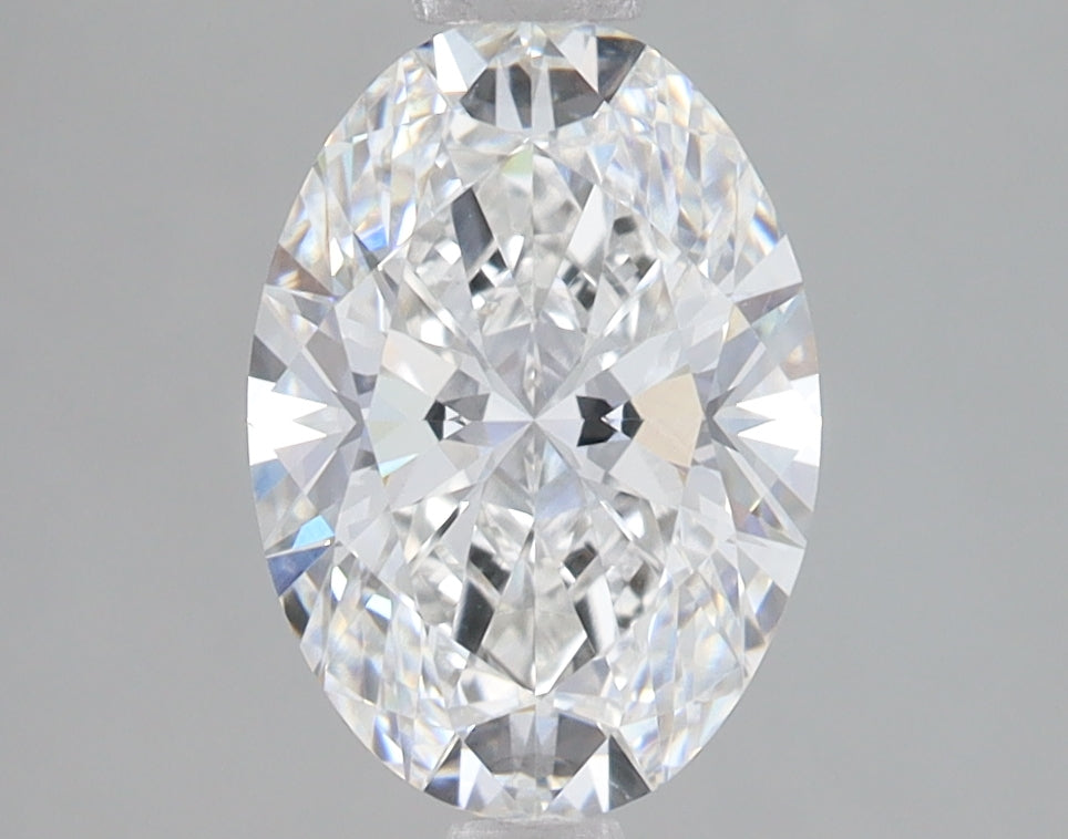 2.05 Carat Oval Lab Diamond with  Cut Diamond in 14KT  view 1
