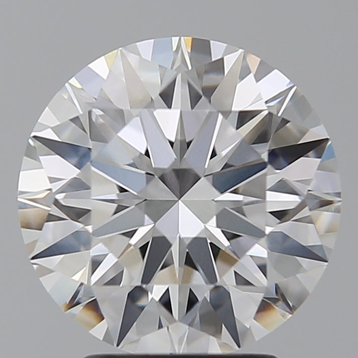 3.05 Carat Round Lab Diamond with  Cut Diamond in 14KT  view 1
