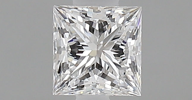 0.33 Carat Princess Natural Diamond with  Cut Diamond in 14KT  view 1
