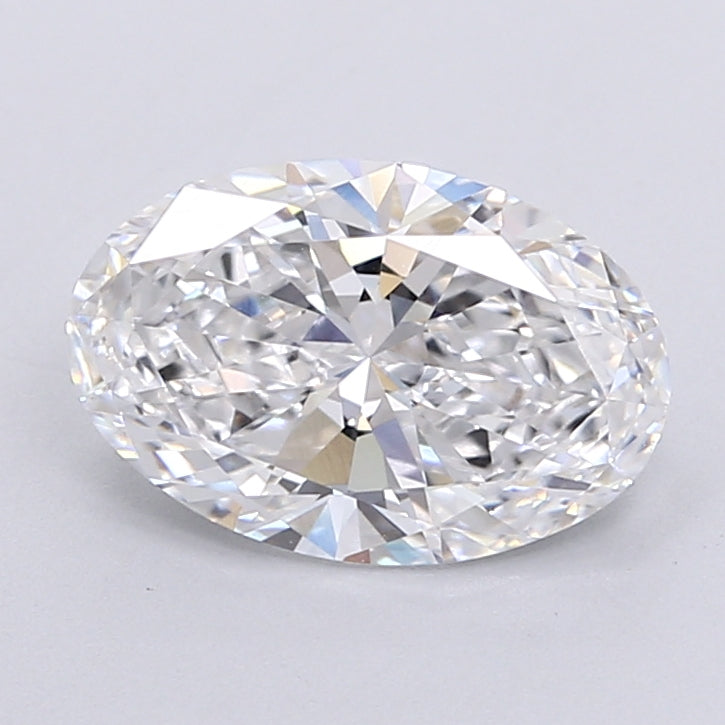 2.0 Carat Oval Lab Diamond with  Cut Diamond in 14KT  view 1
