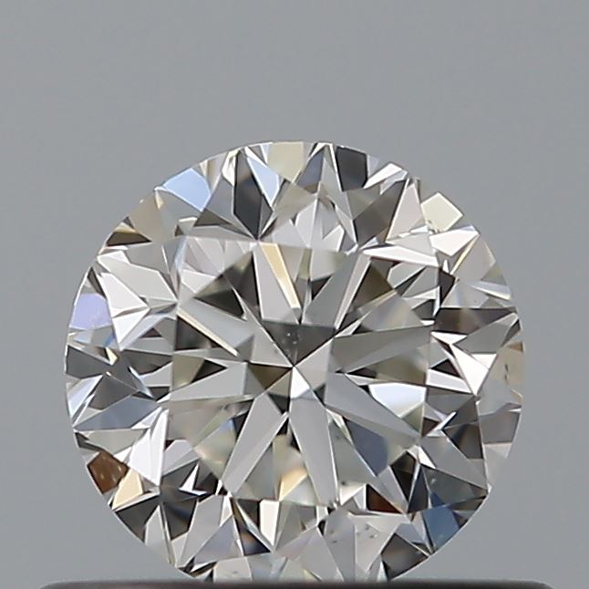 0.5 Carat Round Natural Diamond with  Cut Diamond in 14KT  view 1
