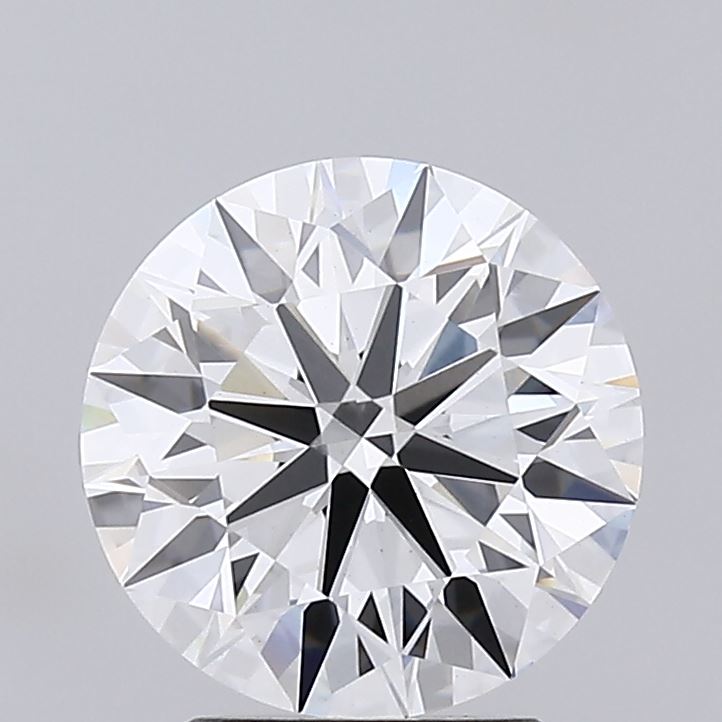 2.52 Carat Round Lab Diamond with  Cut Diamond in 14KT  view 1
