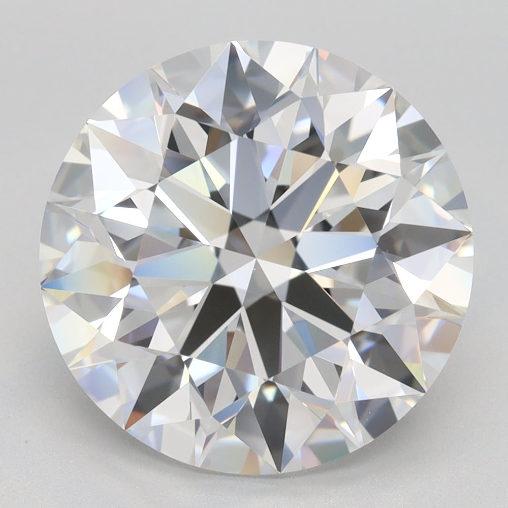5.6 Carat Round Lab Diamond with  Cut Diamond in 14KT  view 1
