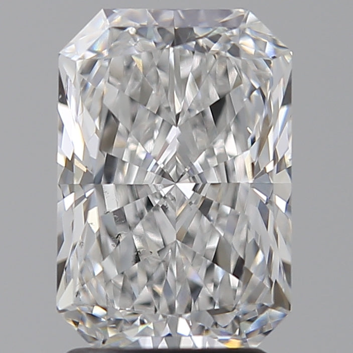 2.51 Carat Radiant Lab Diamond with  Cut Diamond in 14KT  view 1
