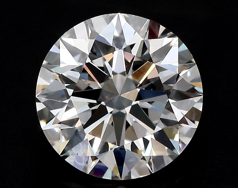 4.0 Carat Round Lab Diamond with  Cut Diamond in 14KT  view 1
