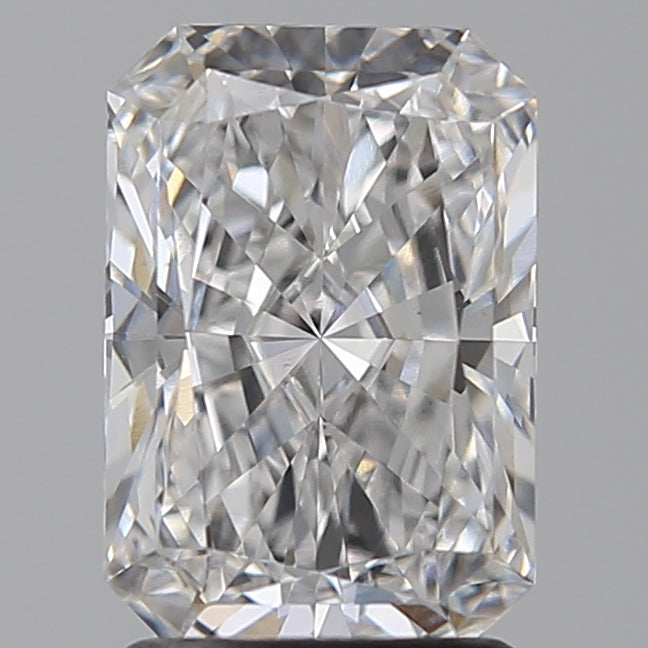 2.08 Carat Radiant Lab Diamond with  Cut Diamond in 14KT  view 1

