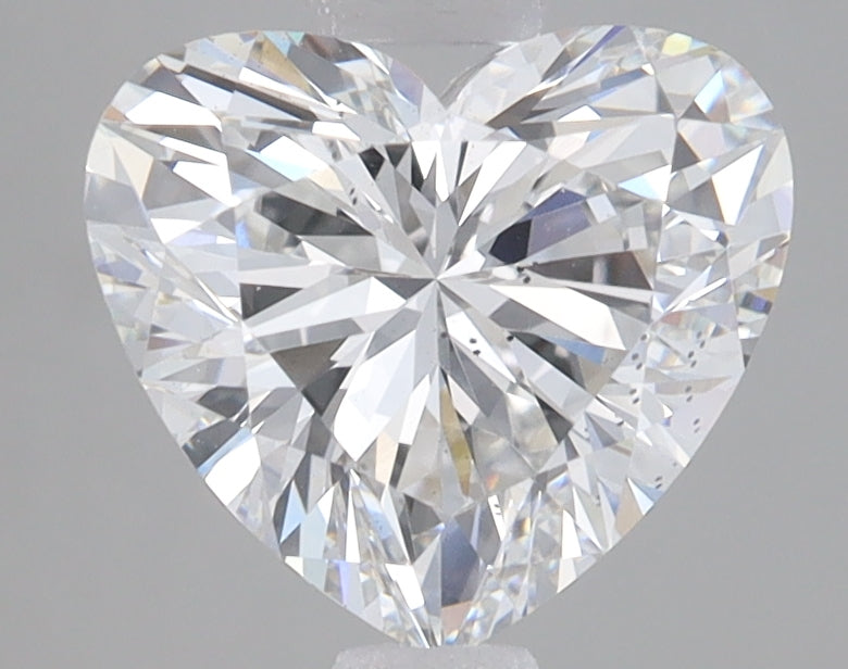 2.11 Carat Heart Lab Diamond with  Cut Diamond in 14KT  view 1
