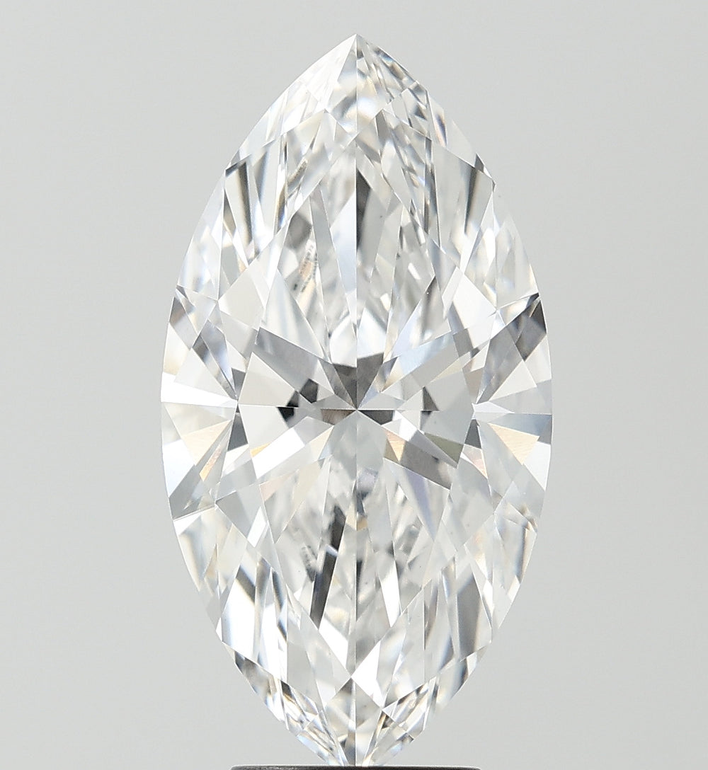 5.08 Carat Marquise Lab Diamond with  Cut Diamond in 14KT  view 1
