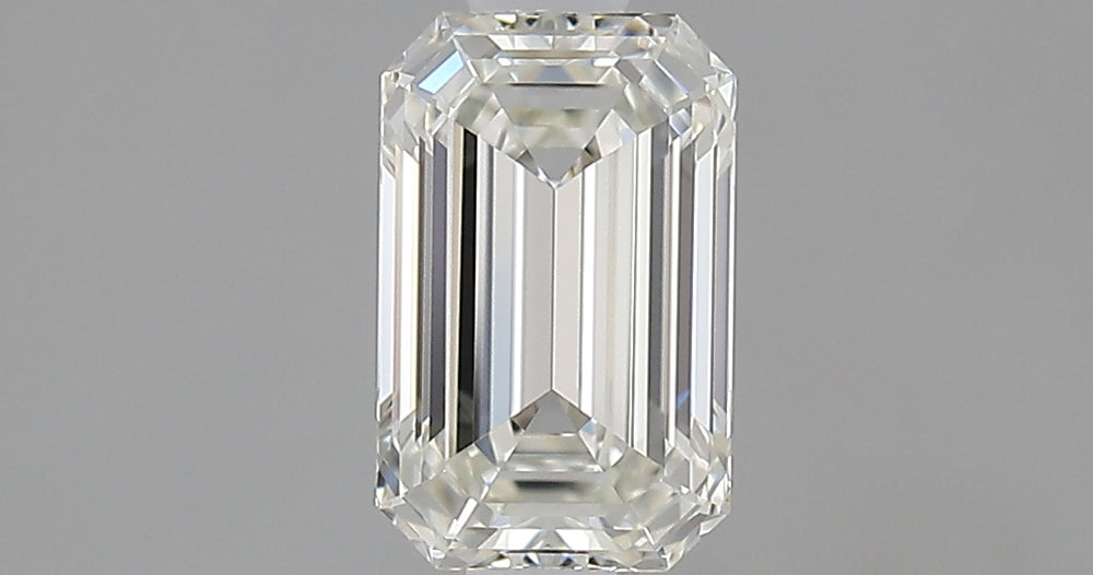 1.01 Carat Emerald Natural Diamond with  Cut Diamond in 14KT  view 1
