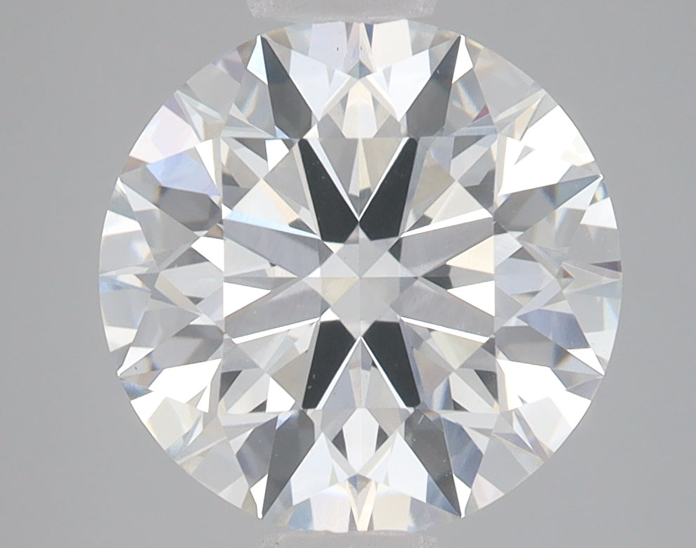 4.04 Carat Round Lab Diamond with  Cut Diamond in 14KT  view 1
