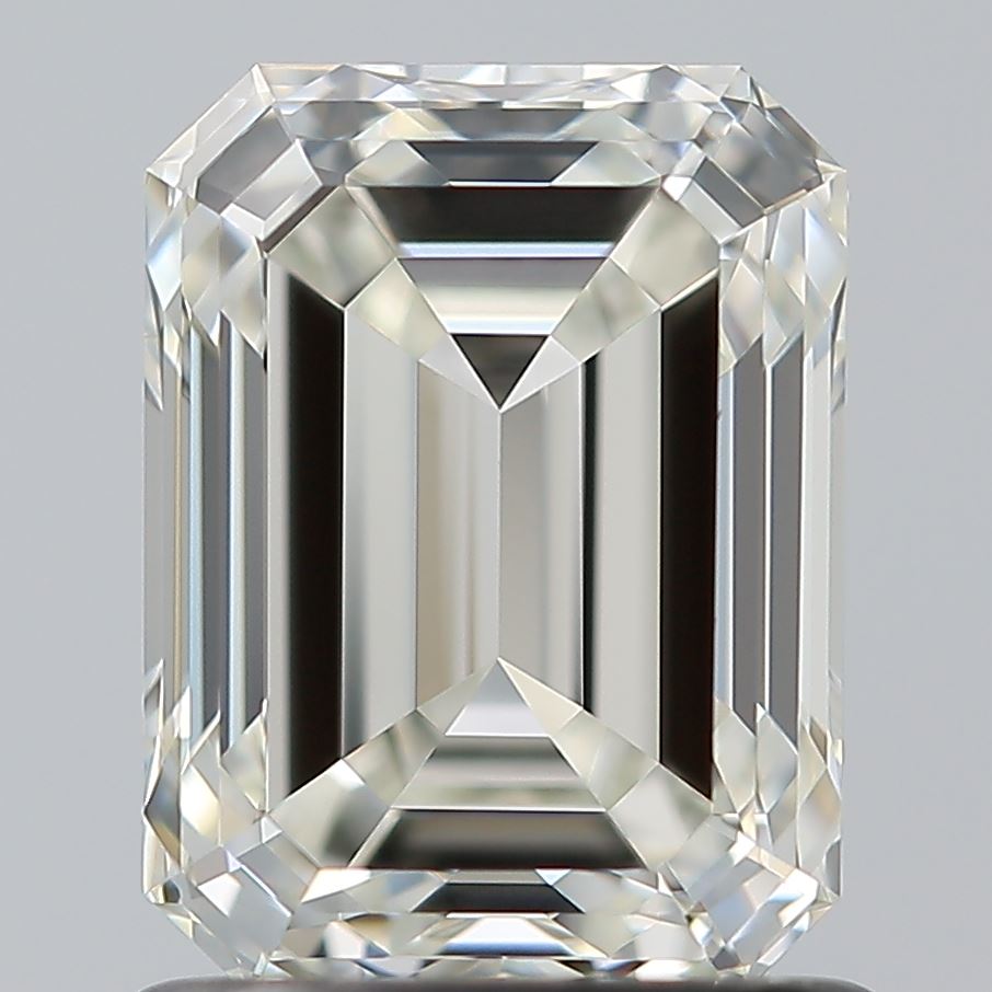 1.2 Carat Emerald Natural Diamond with  Cut Diamond in 14KT  view 1
