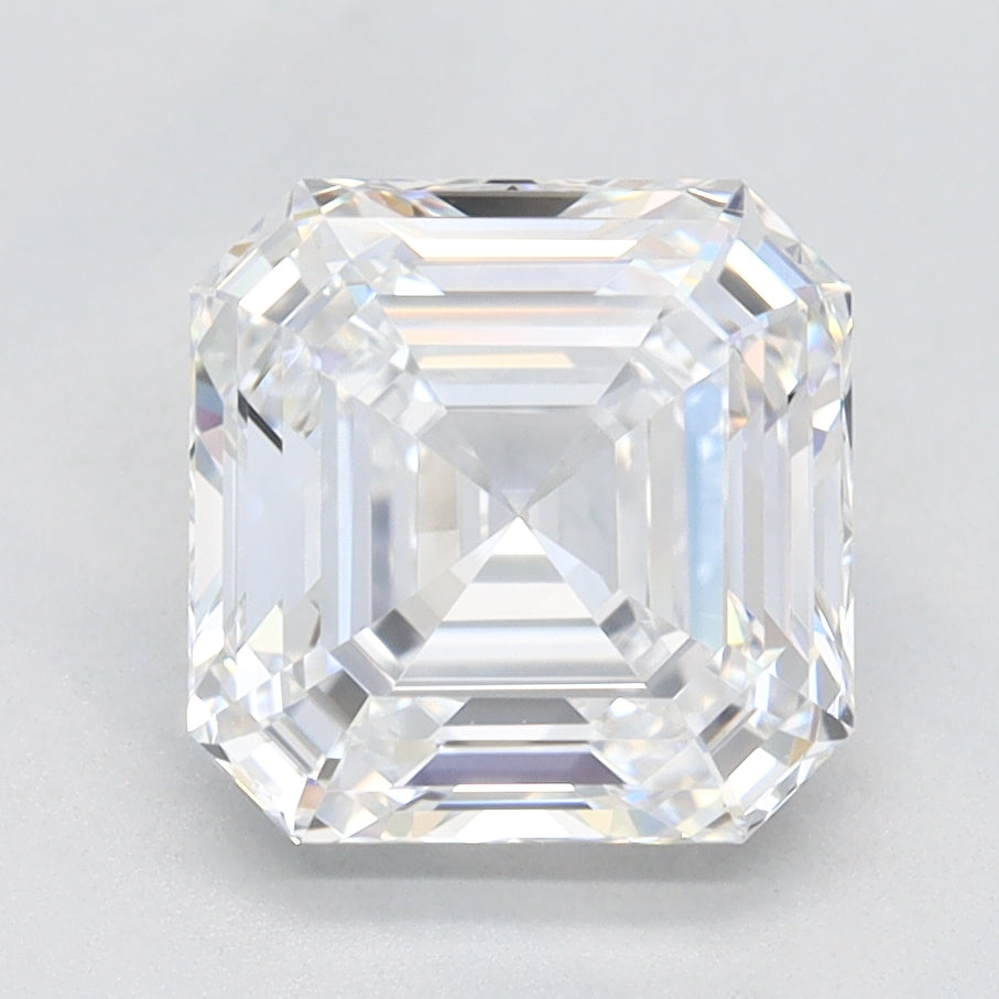 2.04 Carat Asscher Lab Diamond with  Cut Diamond in 14KT  view 1

