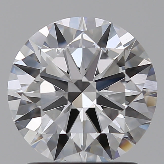 1.5 Carat Round Lab Diamond with  Cut Diamond in 14KT  view 1
