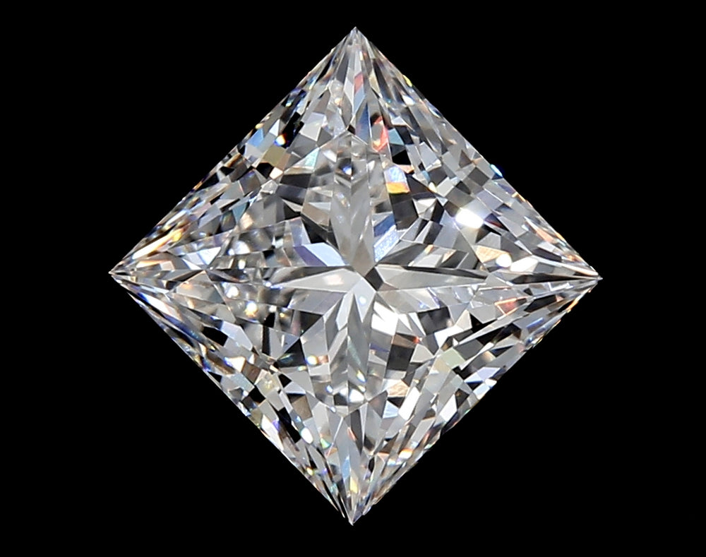 8.22 Carat Princess Lab Diamond with  Cut Diamond in 14KT  view 1
