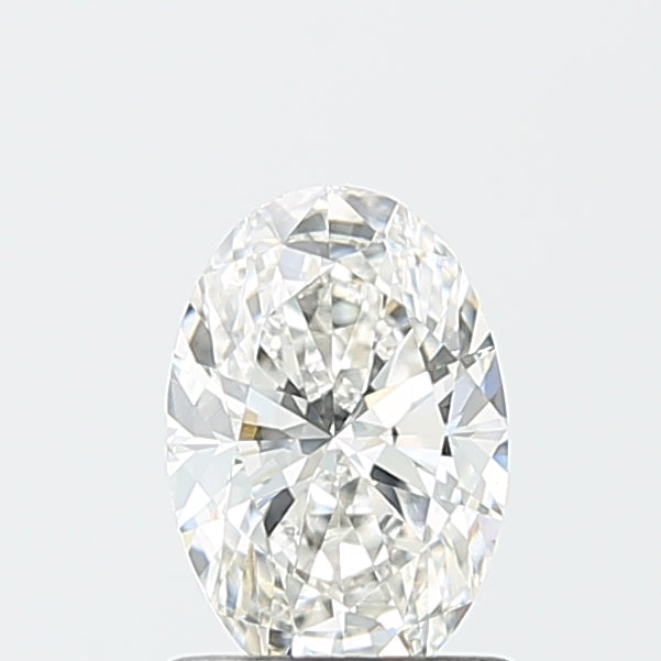 1.03 Carat Oval Lab Diamond with  Cut Diamond in 14KT  view 1
