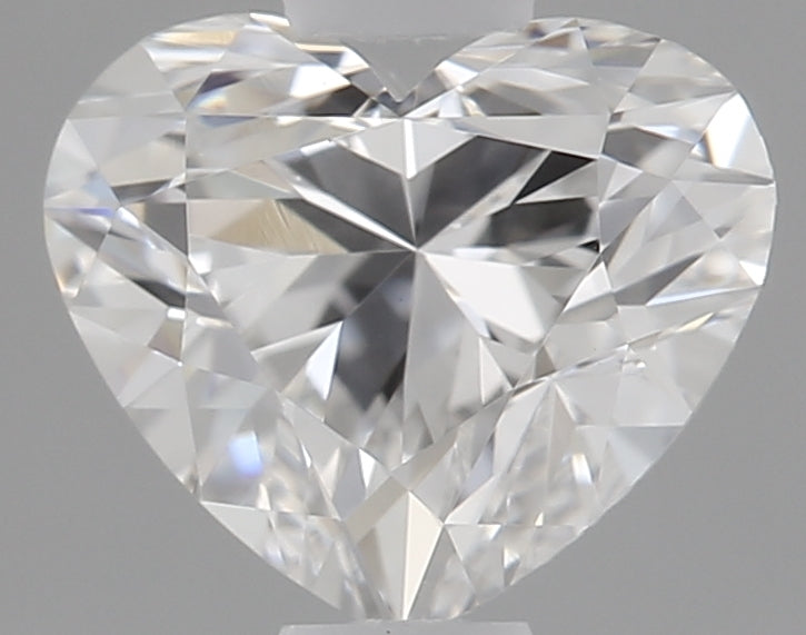 0.54 Carat Heart Lab Diamond with  Cut Diamond in 14KT  view 1
