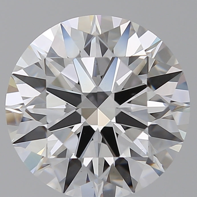 4.28 Carat Round Lab Diamond with  Cut Diamond in 14KT  view 1
