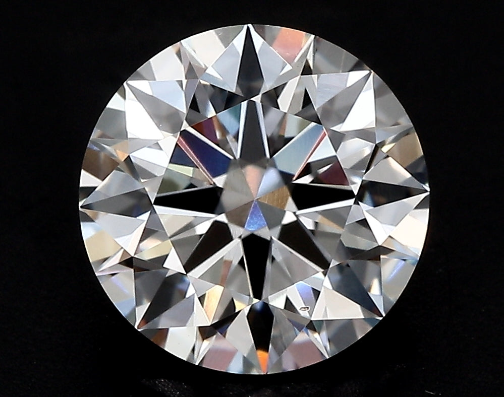 2.56 Carat Round Lab Diamond with  Cut Diamond in 14KT  view 1

