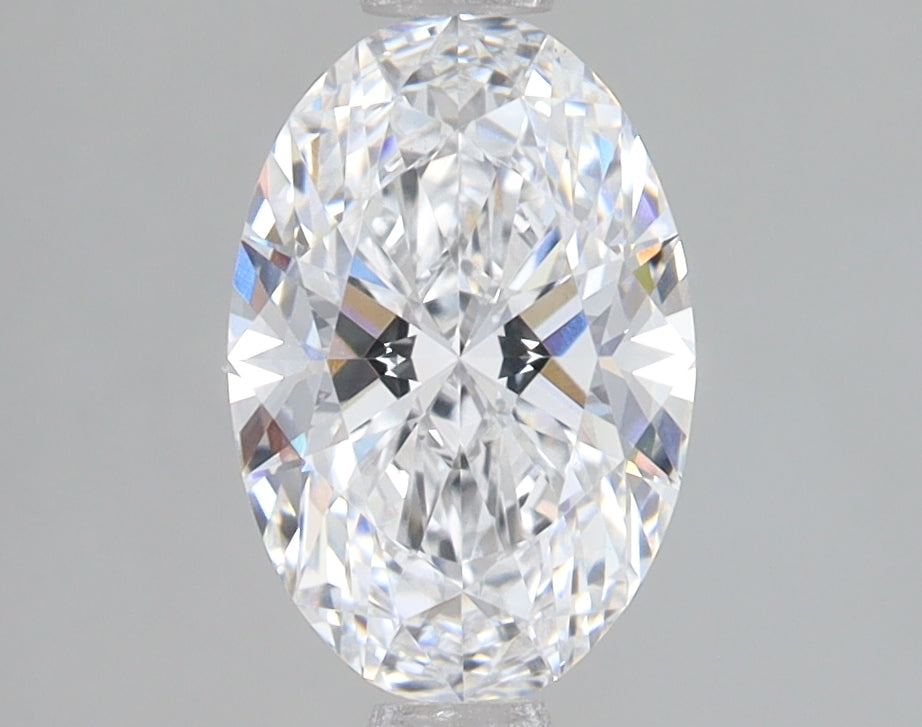 1.55 Carat Oval Lab Diamond with  Cut Diamond in 14KT  view 1
