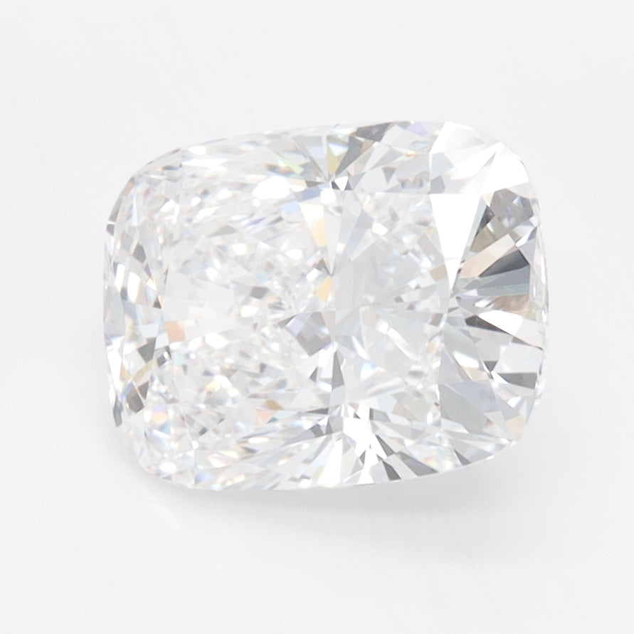 2.32 Carat Cushion Lab Diamond with  Cut Diamond in 14KT  view 1

