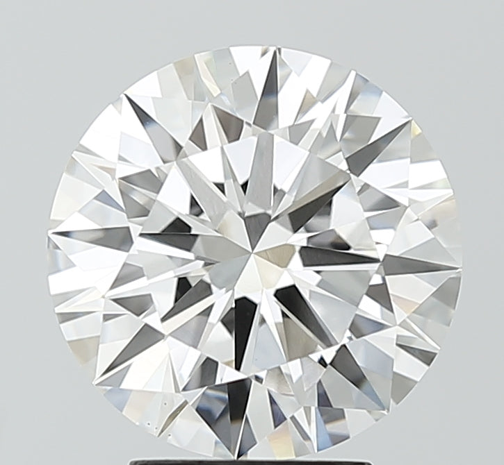 3.73 Carat Round Lab Diamond with  Cut Diamond in 14KT  view 1
