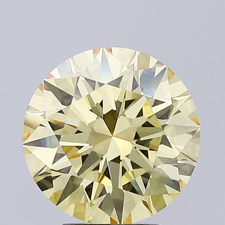 4.0 Carat Round Lab Diamond with  Cut Diamond in 14KT  view 1
