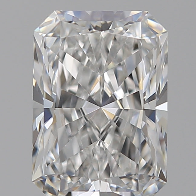 1.42 Carat Radiant Lab Diamond with  Cut Diamond in 14KT  view 1
