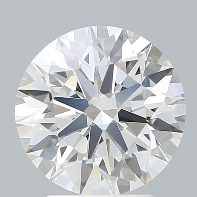 3.22 Carat Round Lab Diamond with  Cut Diamond in 14KT  view 1
