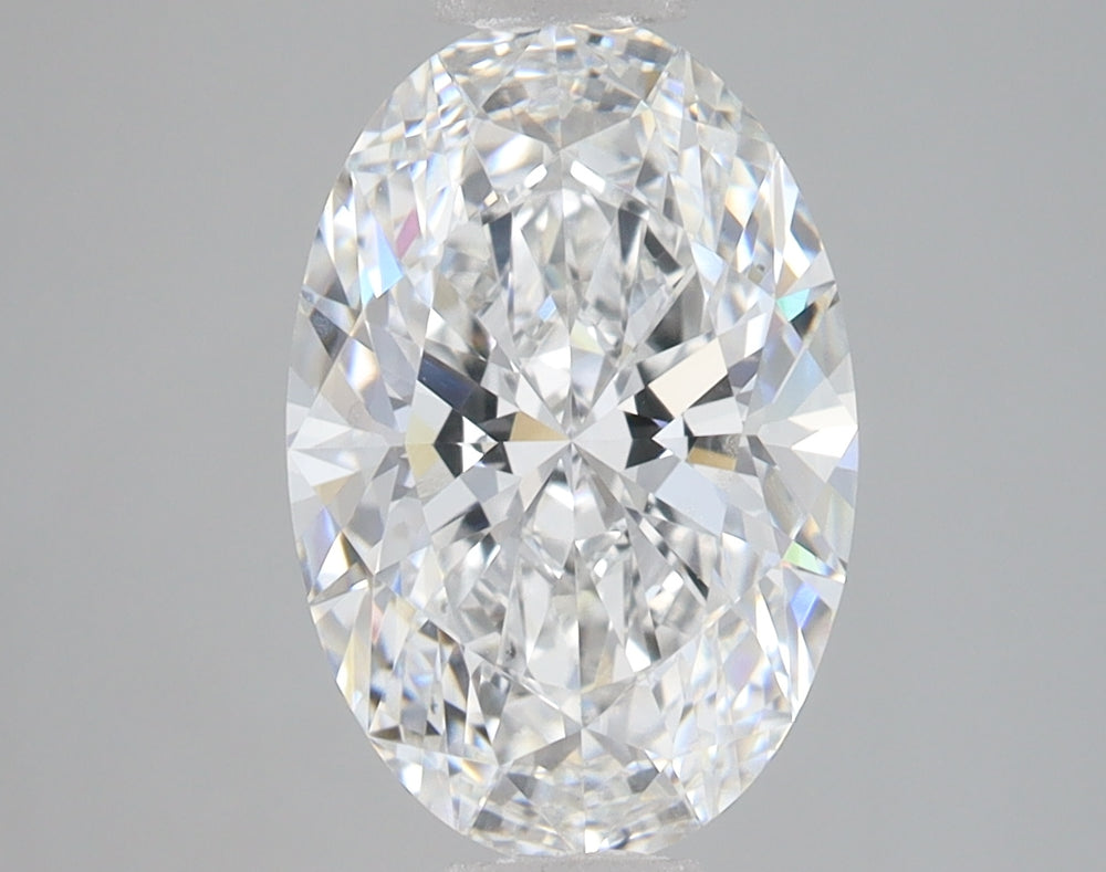 2.79 Carat Oval Lab Diamond with  Cut Diamond in 14KT  view 1
