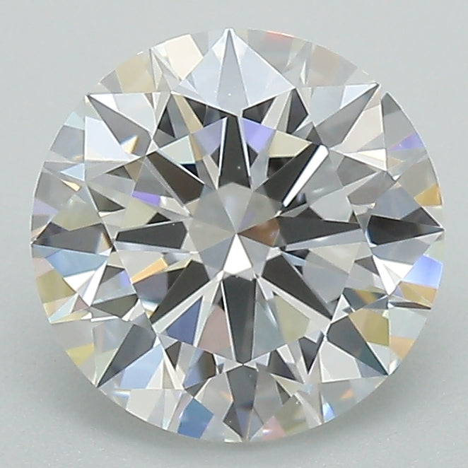2.08 Carat Round Lab Diamond with  Cut Diamond in 14KT  view 1

