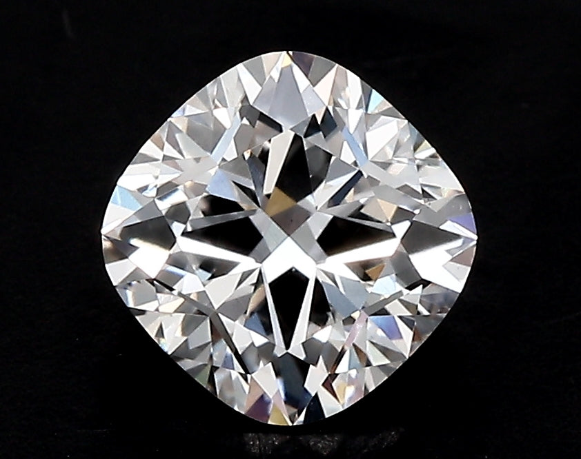 1.5 Carat Cushion Lab Diamond with  Cut Diamond in 14KT  view 1
