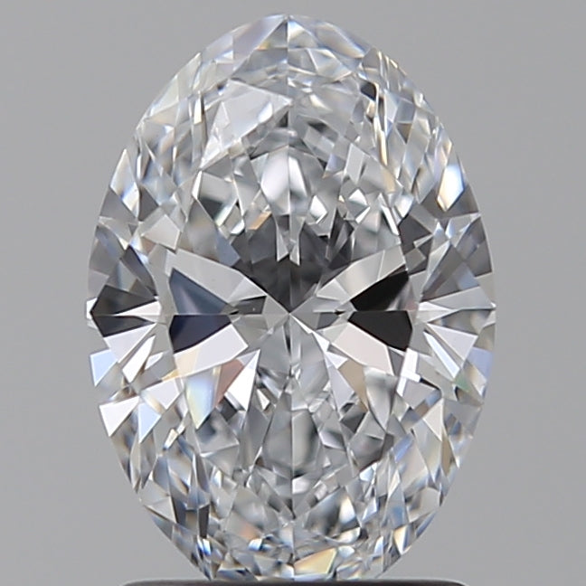 1.5 Carat Oval Lab Diamond with  Cut Diamond in 14KT  view 1
