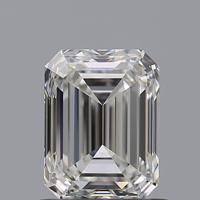 0.91 Carat Emerald Natural Diamond with  Cut Diamond in 14KT  view 1
