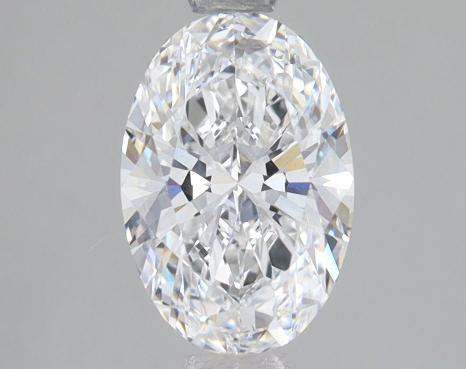 1.54 Carat Oval Lab Diamond with  Cut Diamond in 14KT  view 1
