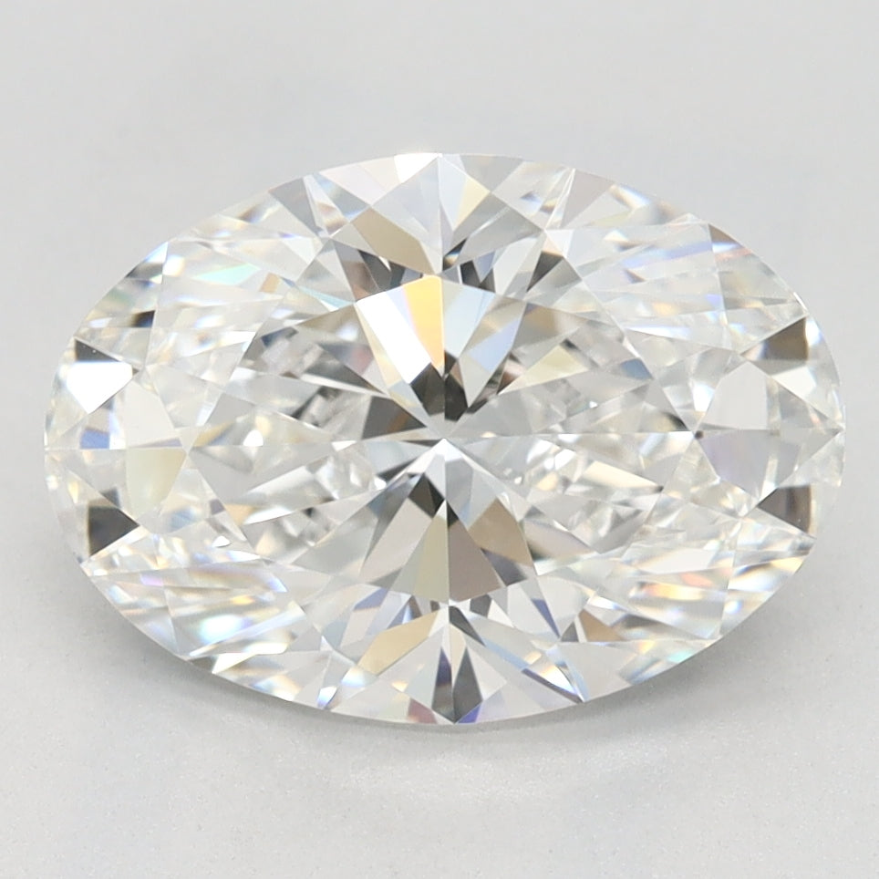 2.39 Carat Oval Lab Diamond with  Cut Diamond in 14KT  view 1

