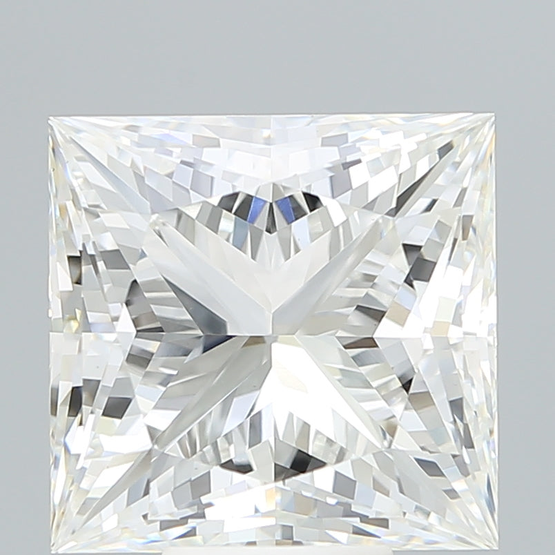 9.14 Carat Princess Lab Diamond with  Cut Diamond in 14KT  view 1
