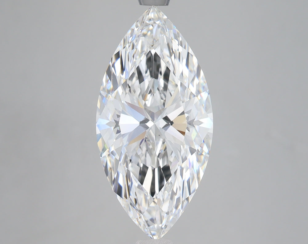 5.01 Carat Marquise Lab Diamond with  Cut Diamond in 14KT  view 1
