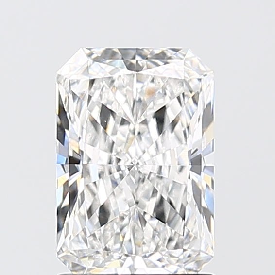 1.58 Carat Radiant Lab Diamond with  Cut Diamond in 14KT  view 1
