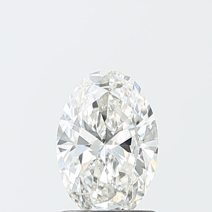 1.13 Carat Oval Lab Diamond with  Cut Diamond in 14KT  view 1
