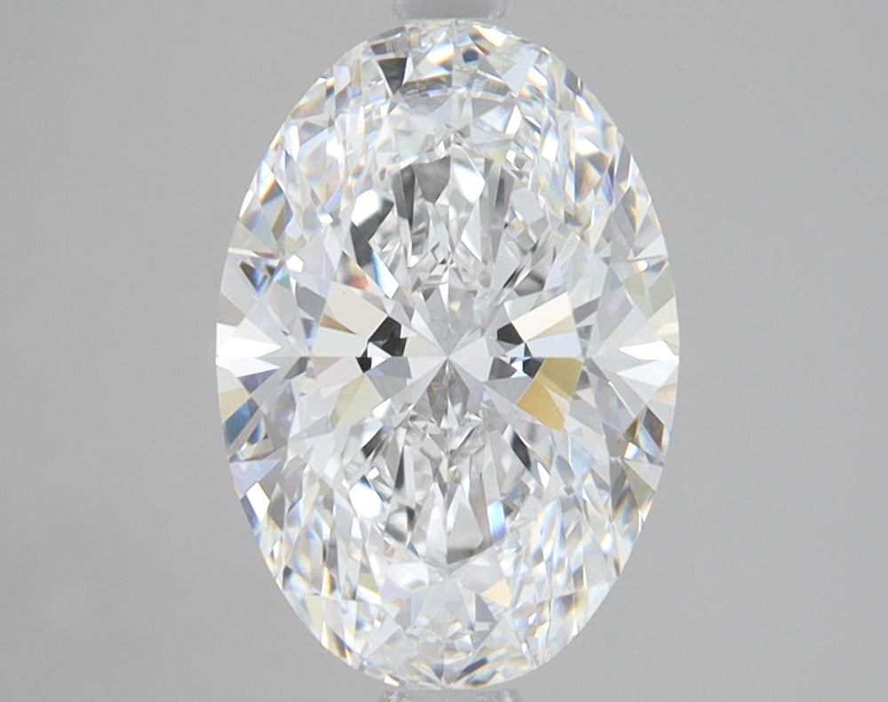 2.53 Carat Oval Lab Diamond with  Cut Diamond in 14KT  view 1

